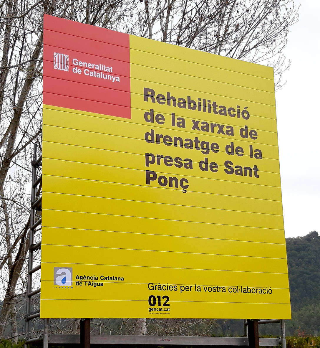 HCC finaliza en plazo los trabajos de sellado de filtraciones y mejora del control de subpresiones en la presa de Sant Ponç