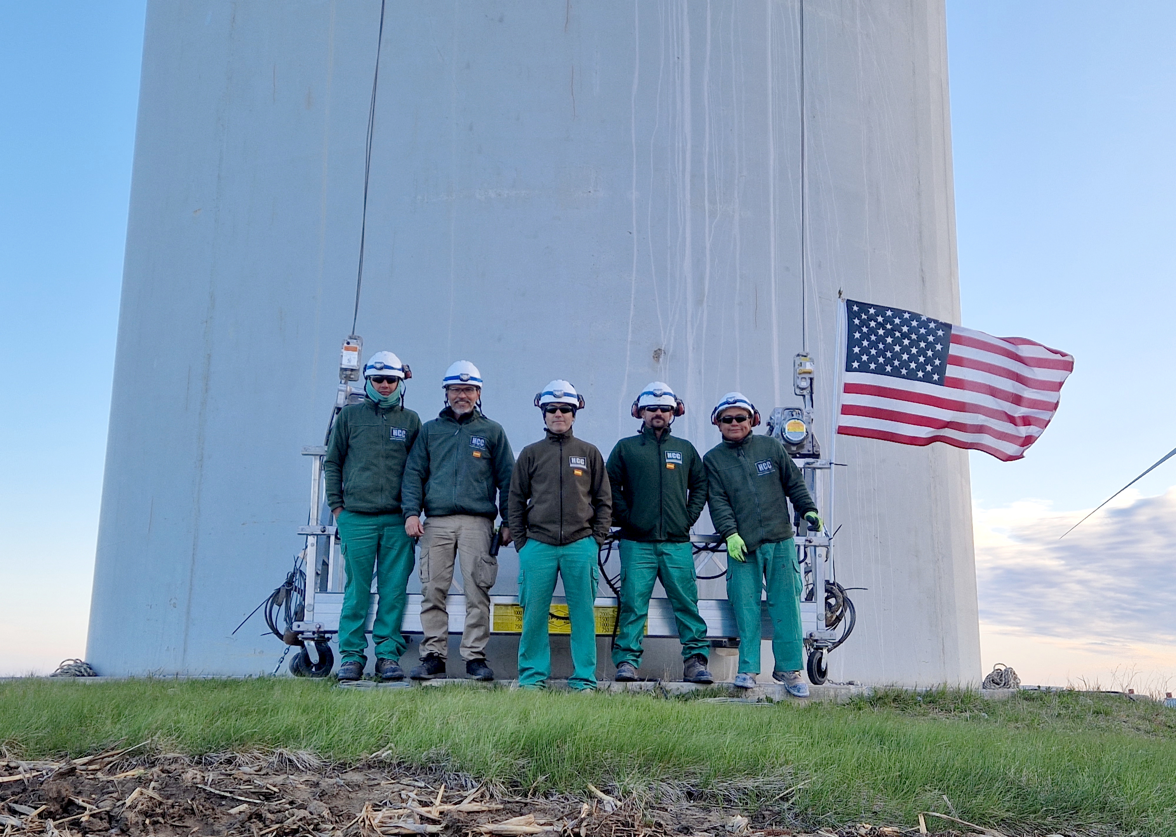 HCC finaliza con éxito trabajos de mantenimiento de obra civil en parque eólico de USA